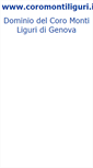 Mobile Screenshot of coromontiliguri.it