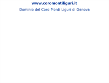 Tablet Screenshot of coromontiliguri.it